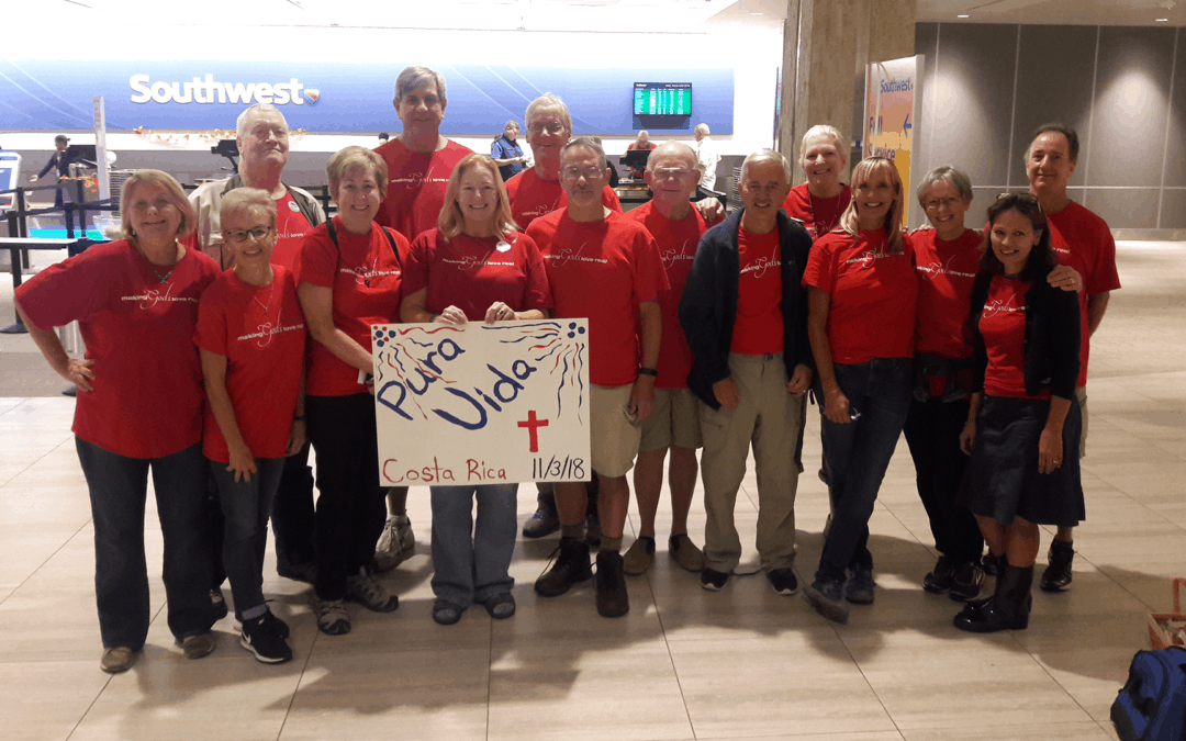 Mission team members departing for Costa Rica
