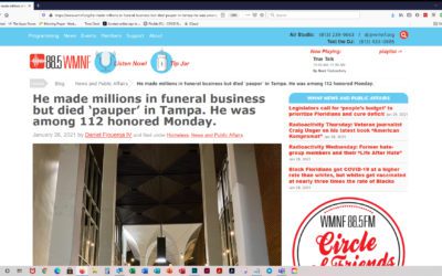 WMNF Reports on Homeless Memorial With Special Focus