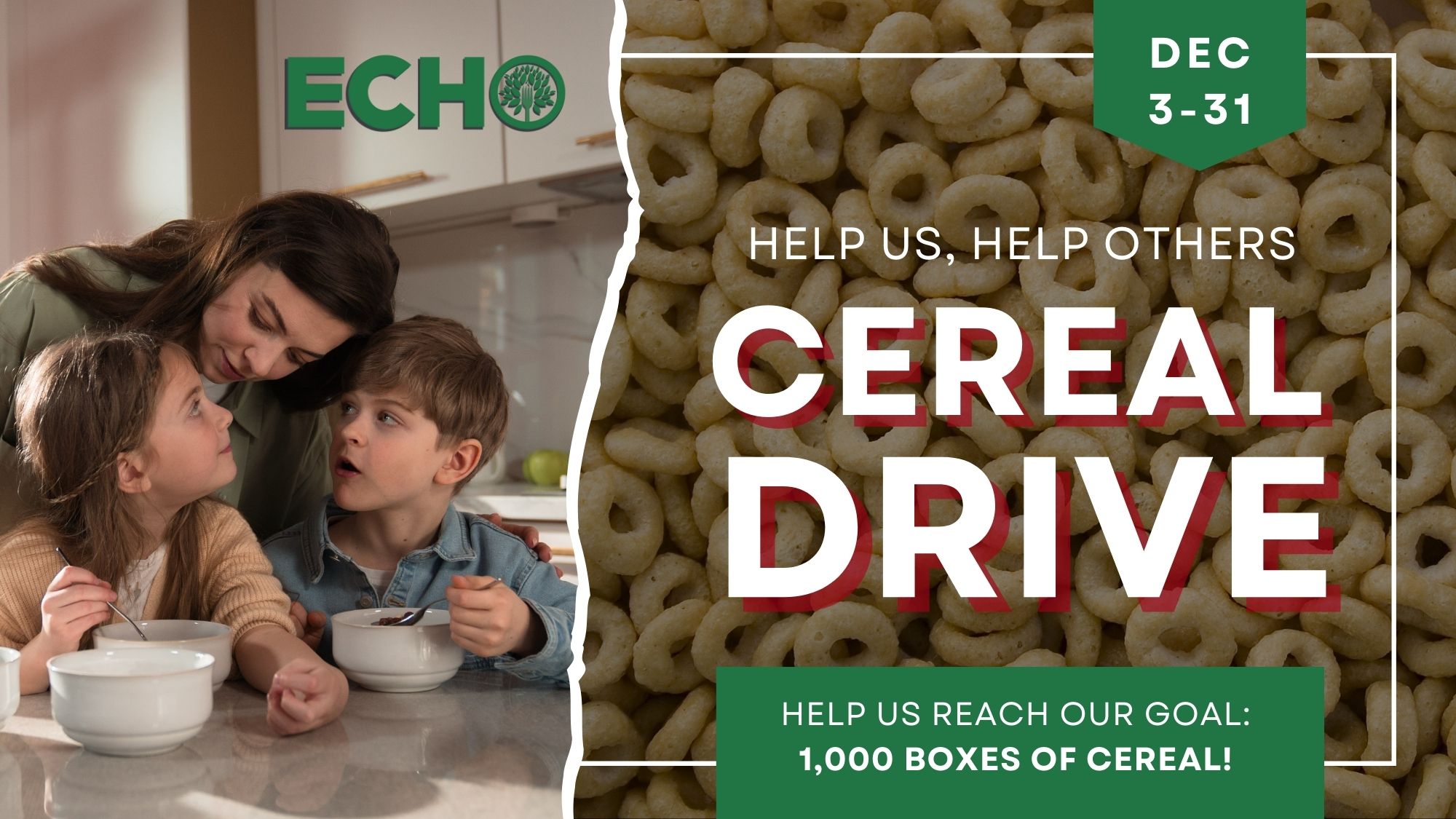 Cereal drive graphic